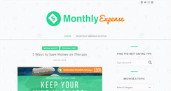 Desktop Screenshot of monthlyexpense.com