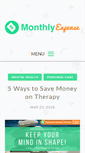 Mobile Screenshot of monthlyexpense.com
